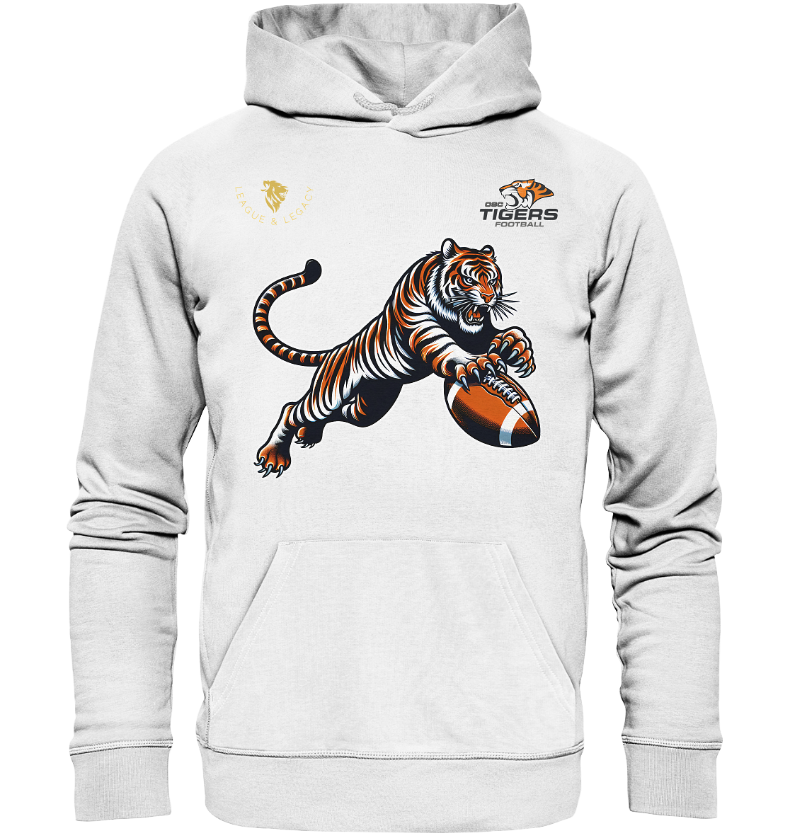 OSC TIGERS - Springender Tiger - Organic Hoodie