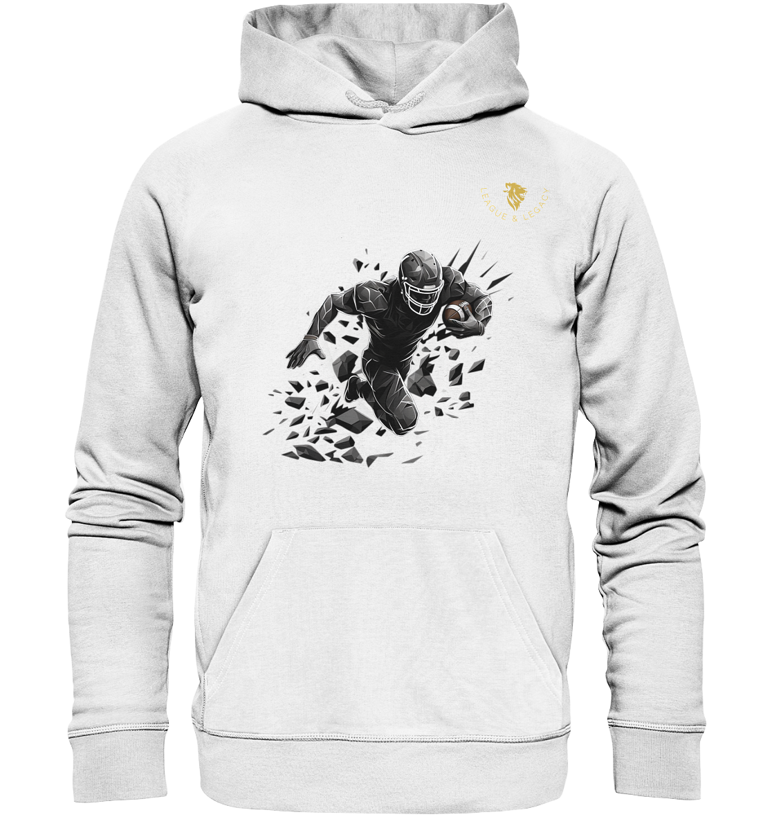 Football Spieler in Aktion Hoodie - Organic Hoodie