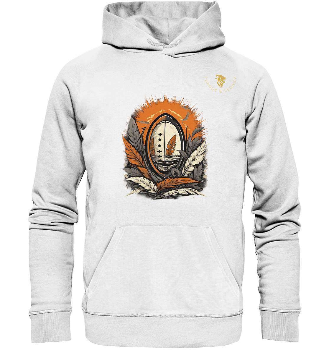 Football with Feathers Hoodie - Organic Hoodie