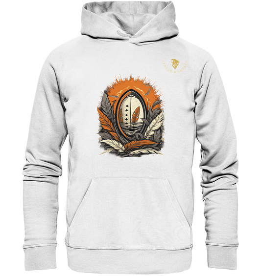 Football with Feathers Hoodie - Organic Hoodie