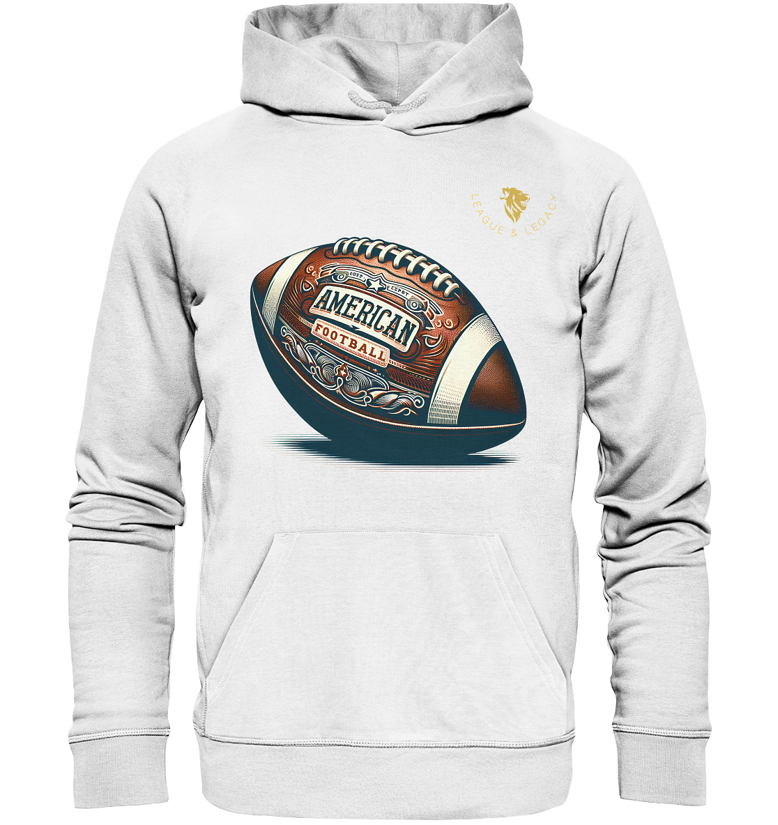 Vintage Football Hoodie - Organic Hoodie