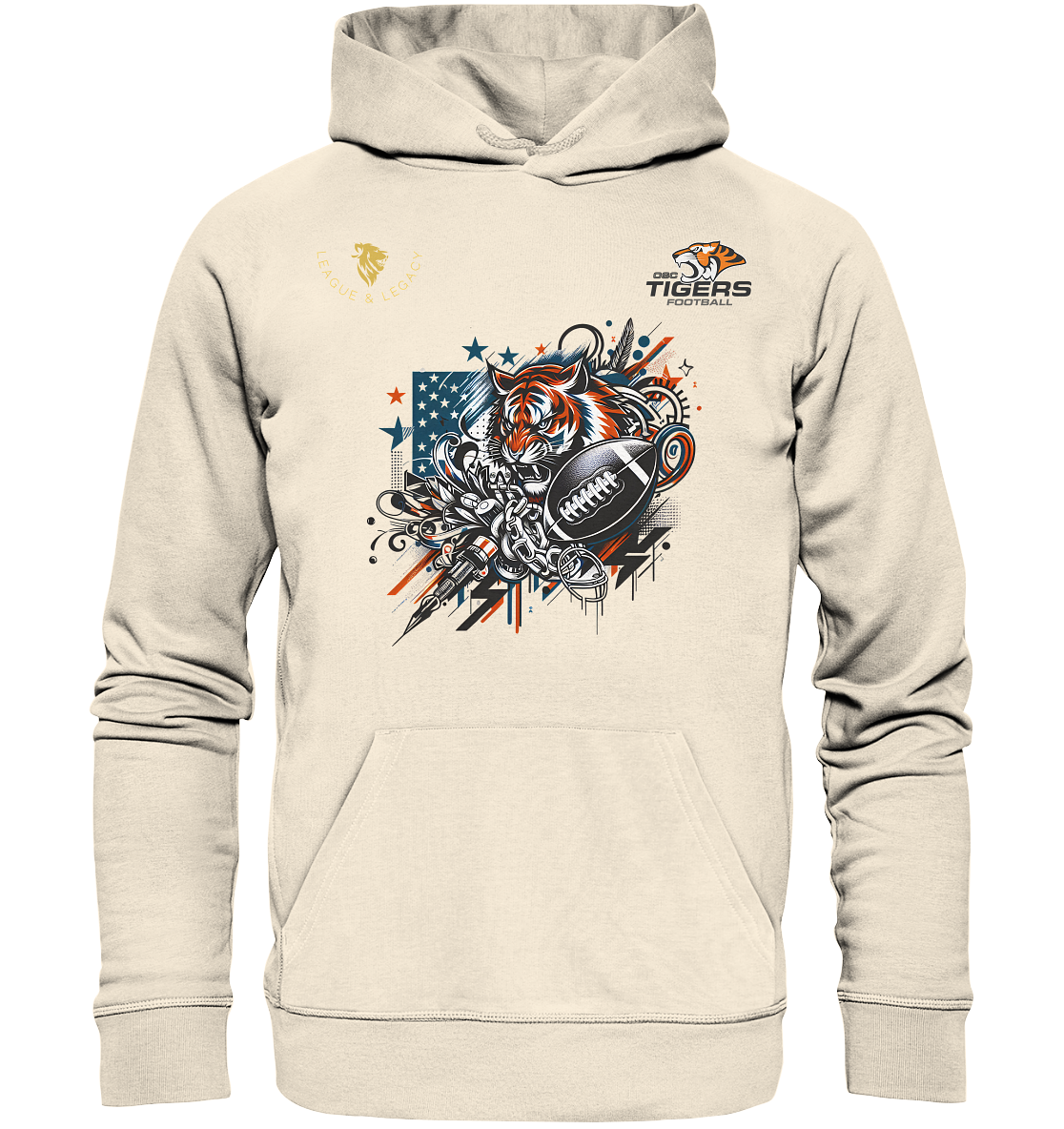 OSC TIGERS - Graffiti Tiger - Organic Hoodie