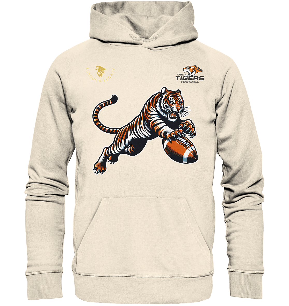 OSC TIGERS - Springender Tiger - Organic Hoodie