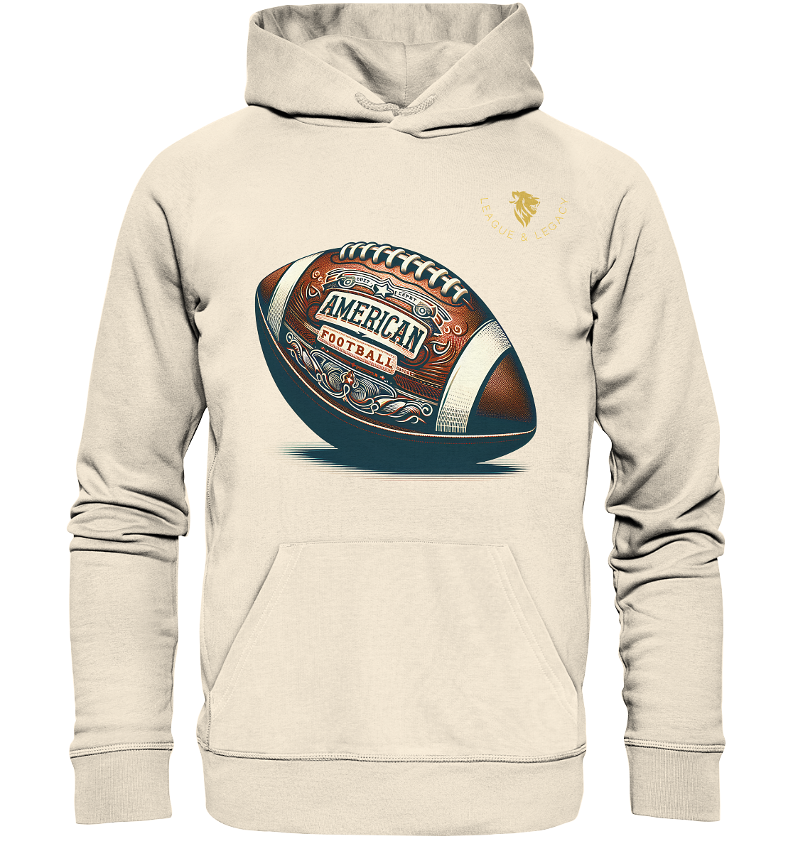 Vintage Football Hoodie - Organic Hoodie