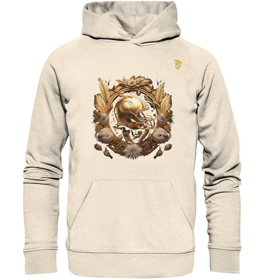 Gold Helm mit Boho - Organic Hoodie