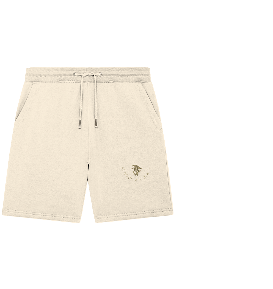 Logo Embroidery - Organic Jogger Shorts Basic