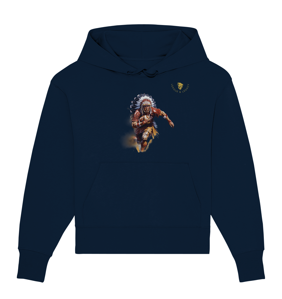 Indianer Football Player - Organic Oversize Hoodie