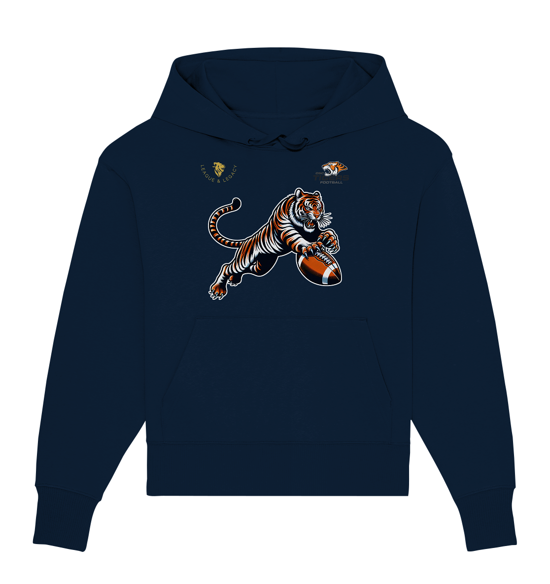 OSC TIGERS - Springender Tiger - Organic Oversize Hoodie