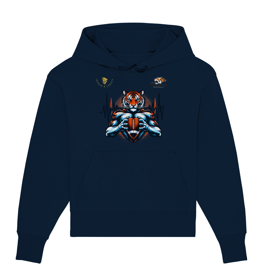 OSC Tigers - Herzschlag Tiger - Organic Oversize Hoodie