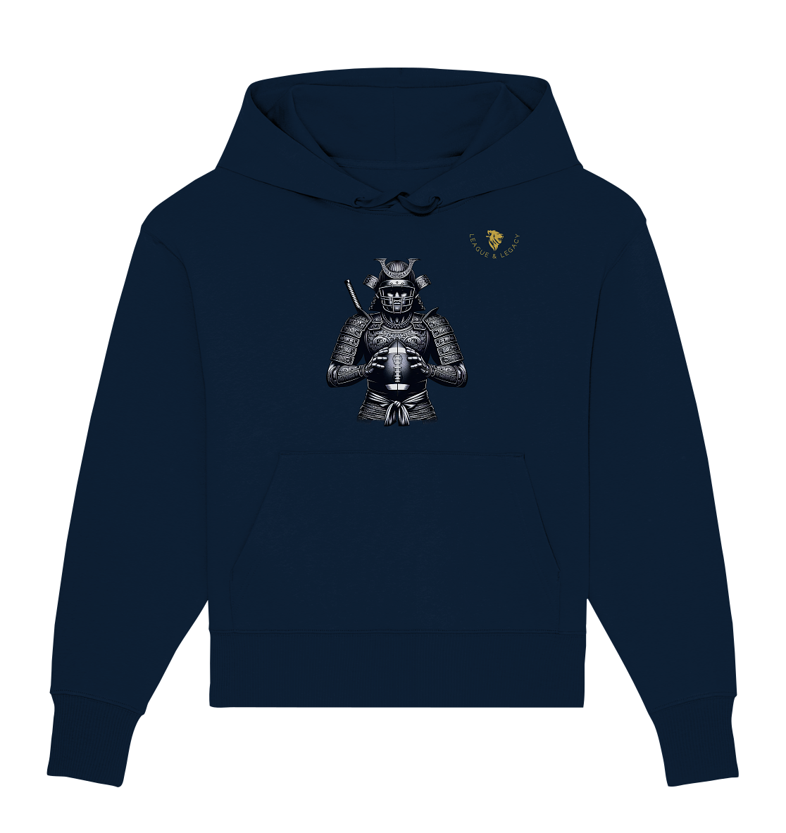 Samurai Football Spieler Oversize Hoodie - Organic Oversize Hoodie