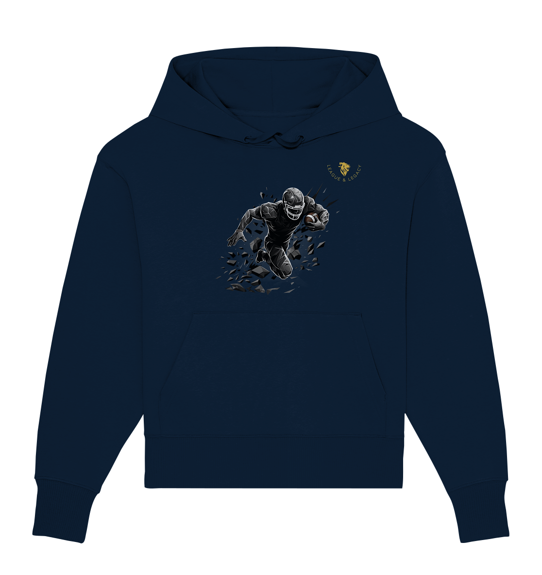 Football Spieler in Aktion Oversize Hoodie - Organic Oversize Hoodie