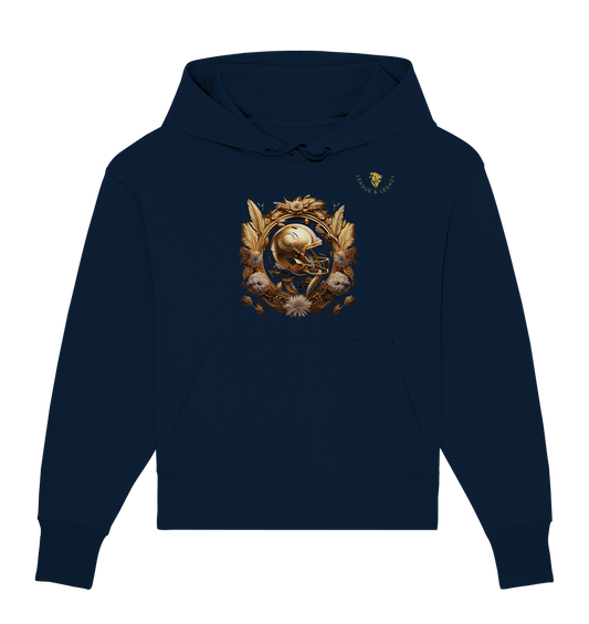 Gold Helmet with Boho Oversize Hoodie - Organic Oversize Hoodie