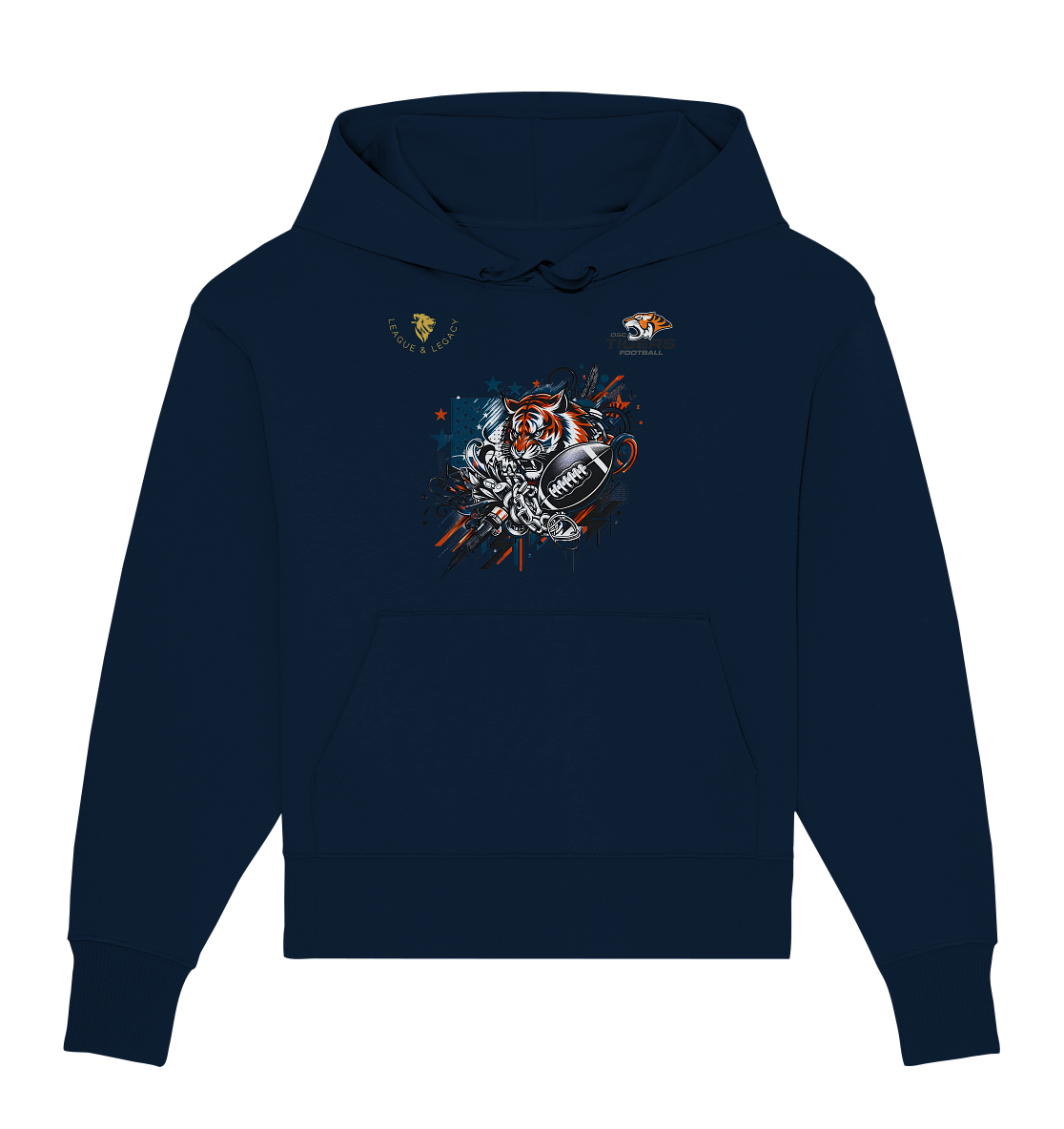 OSC TIGERS - Graffiti Tiger - Organic Oversize Hoodie