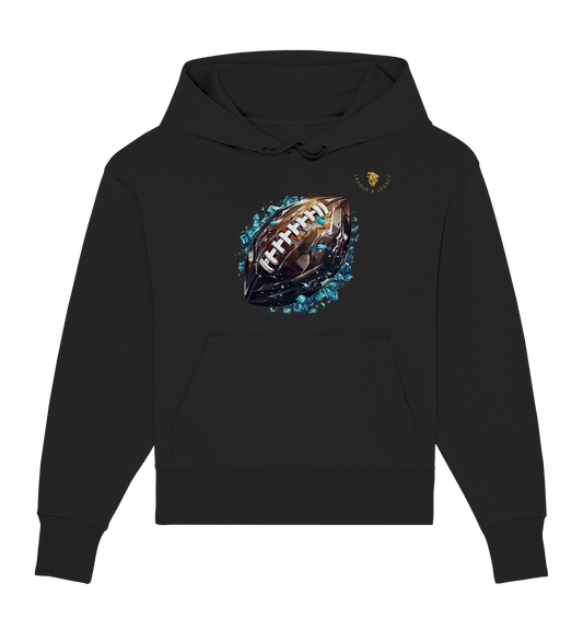 Glas-Football Oversize Hoodie - Organic Oversize Hoodie