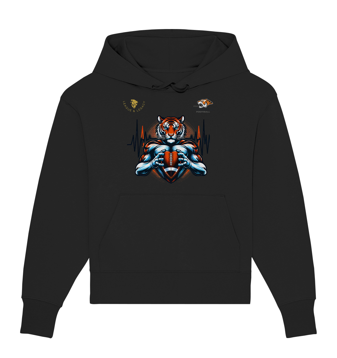 OSC Tigers - Herzschlag Tiger - Organic Oversize Hoodie