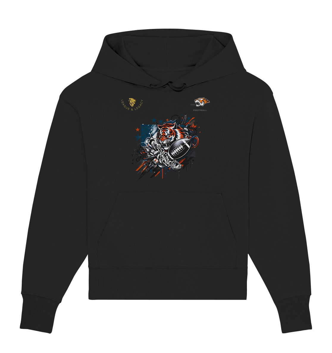 OSC TIGERS - Graffiti Tiger - Organic Oversize Hoodie