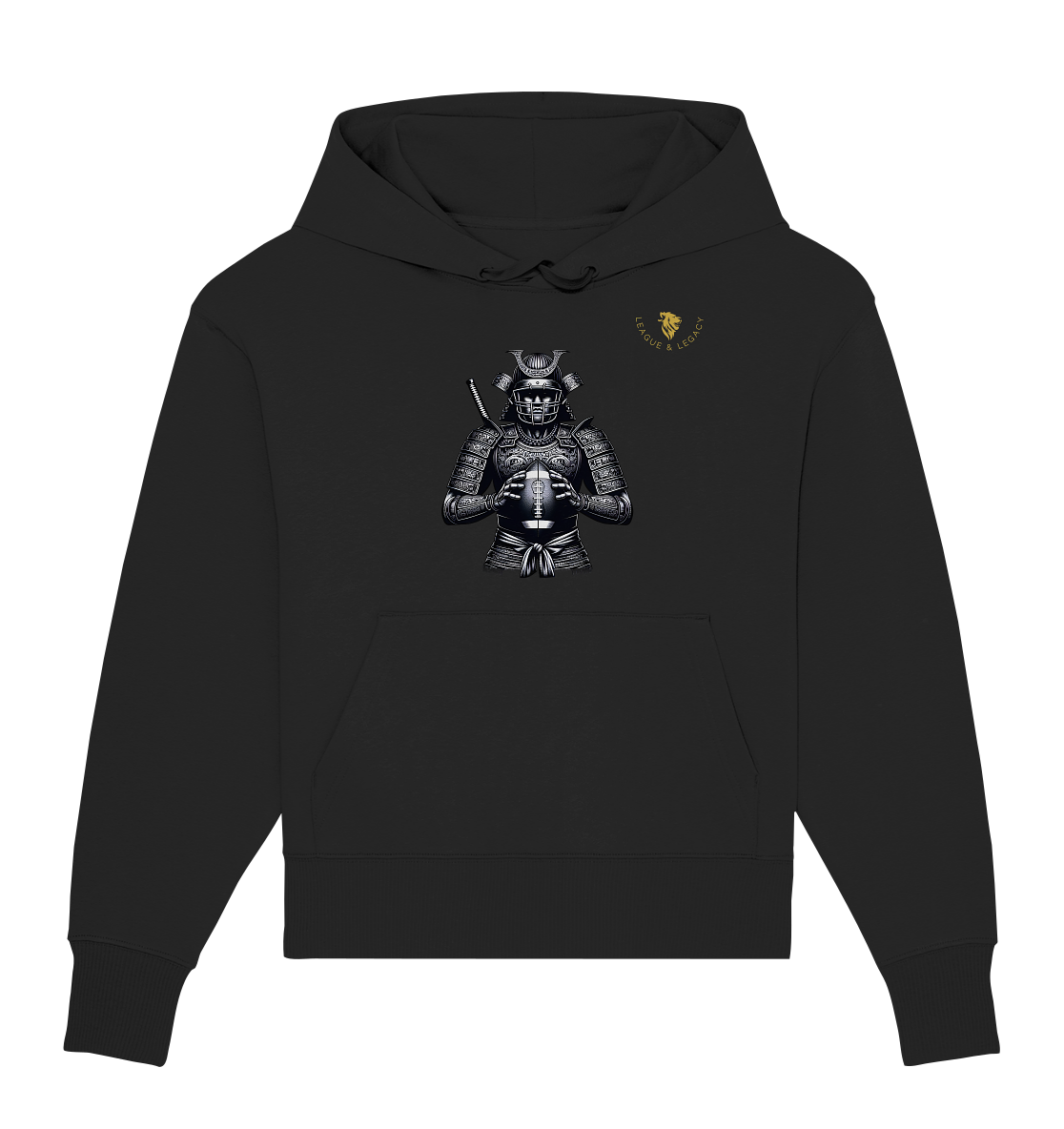 Samurai Football Spieler Oversize Hoodie - Organic Oversize Hoodie