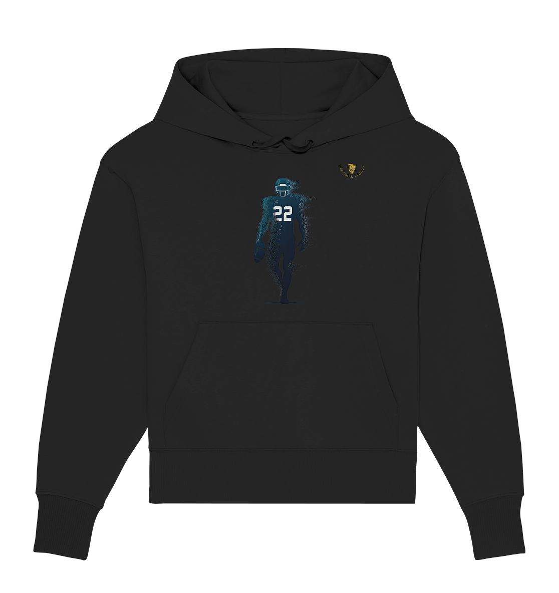 Dissolving Player Oversize Hoodie - Organic Oversize Hoodie