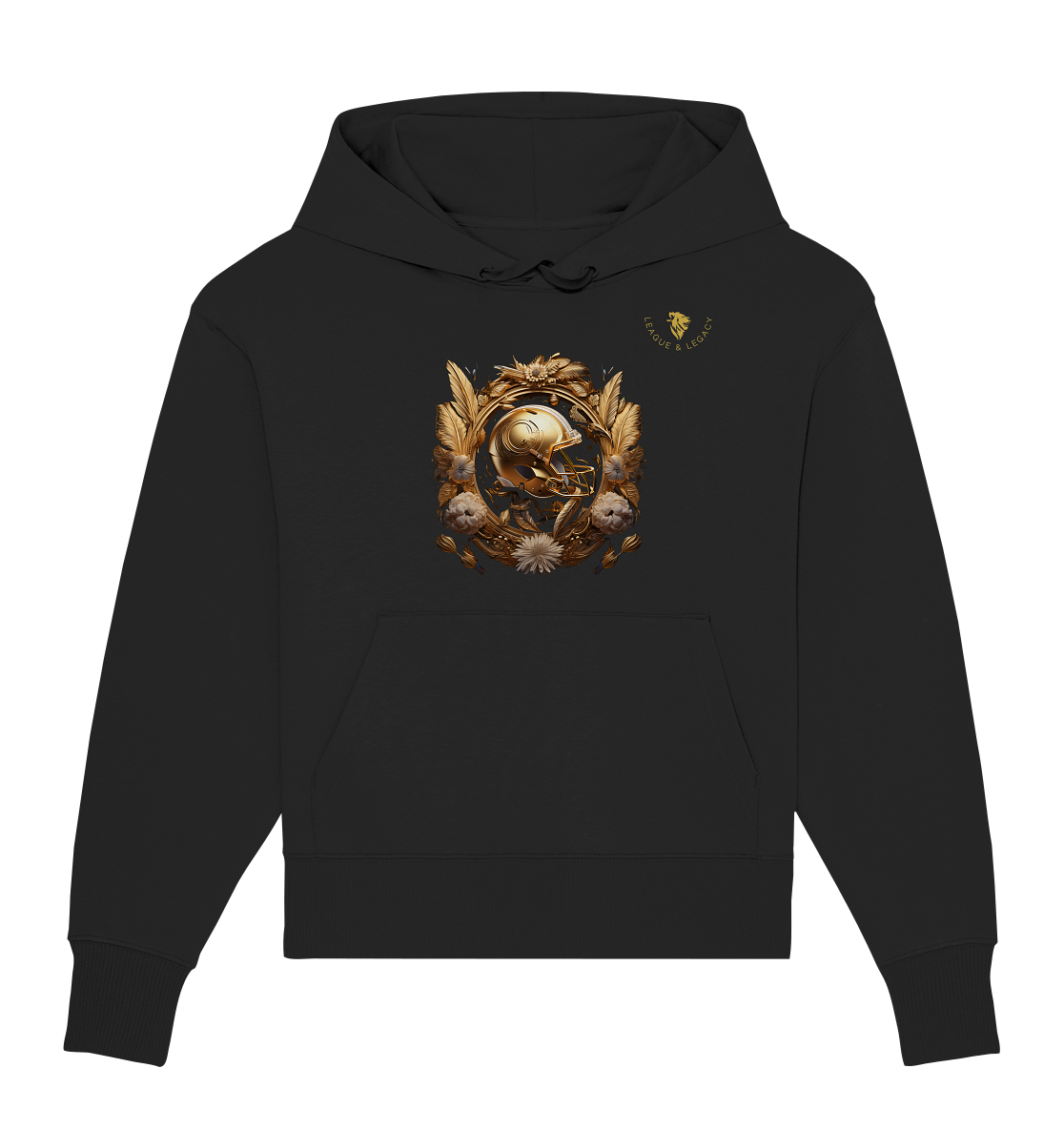 Gold Helm mit Boho Oversize Hoodie - Organic Oversize Hoodie