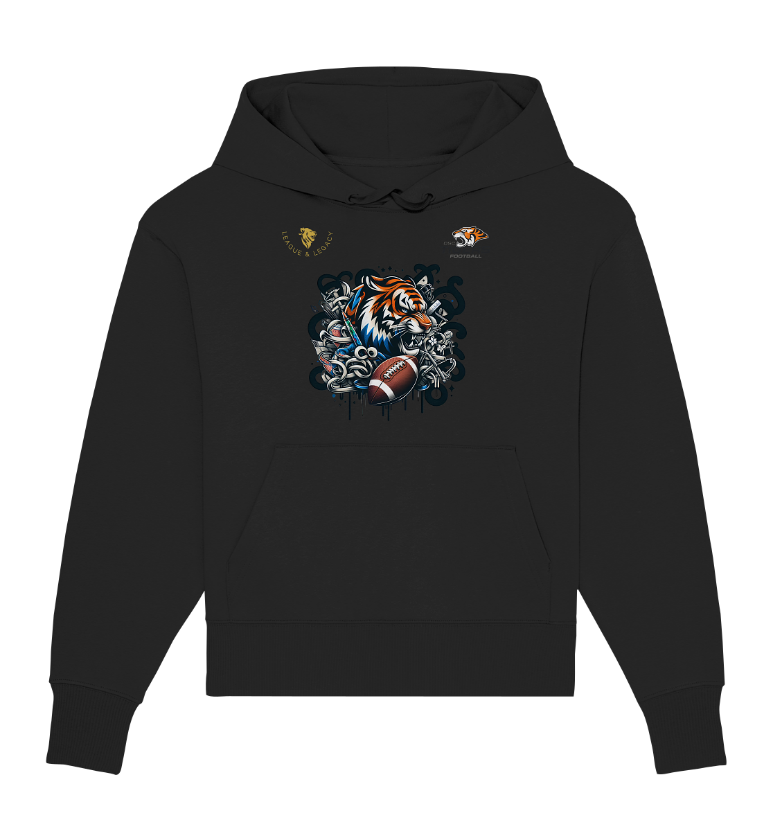 OSC TIGERS - Wild Graffity Tiger - Organic Oversize Hoodie