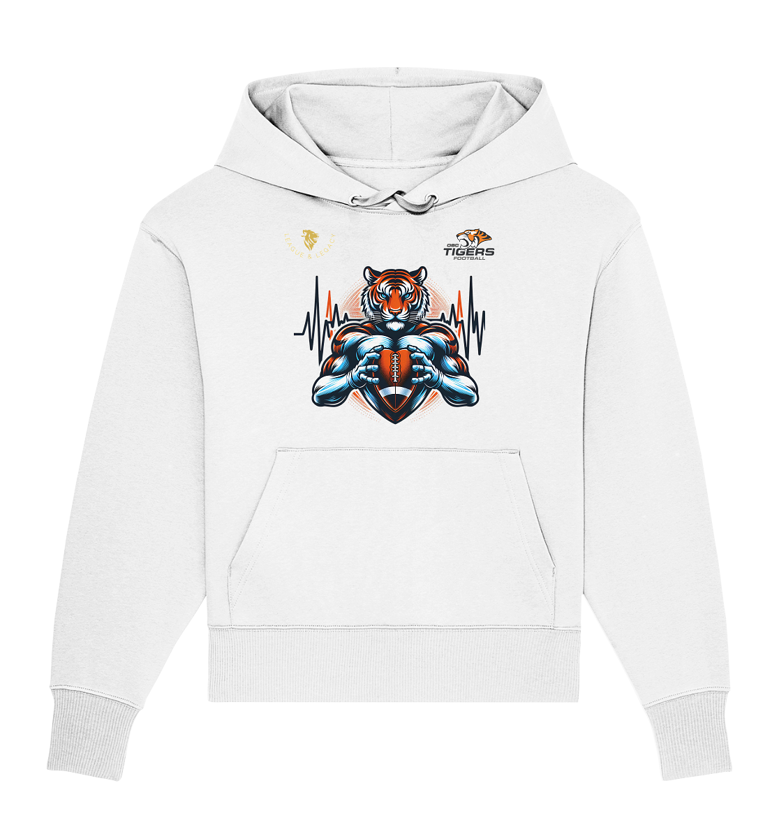 OSC Tigers - Herzschlag Tiger - Organic Oversize Hoodie