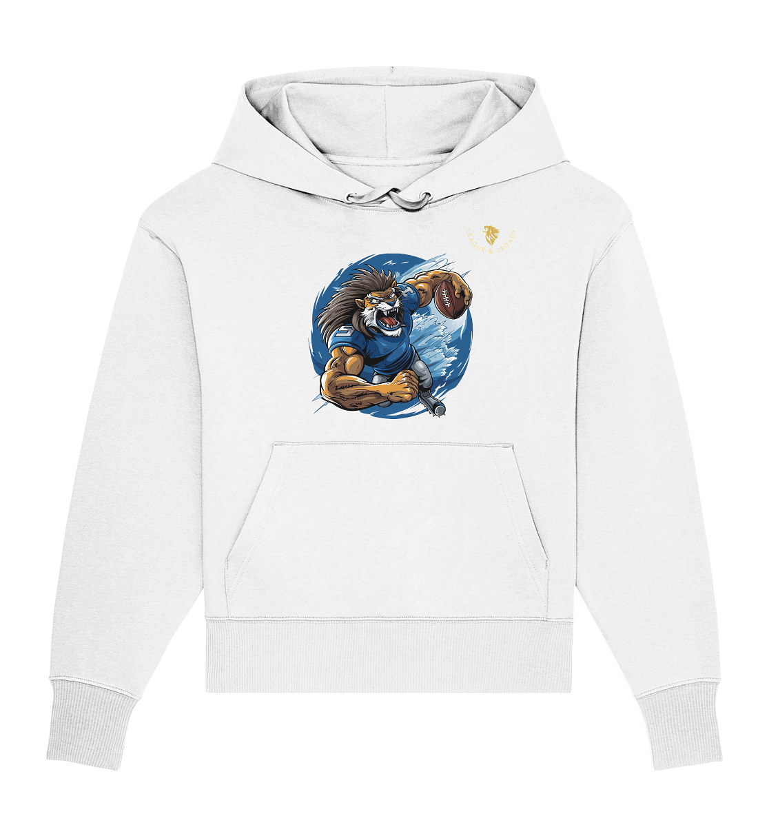 Comic Lion Oversize Hoodie - Organic Oversize Hoodie