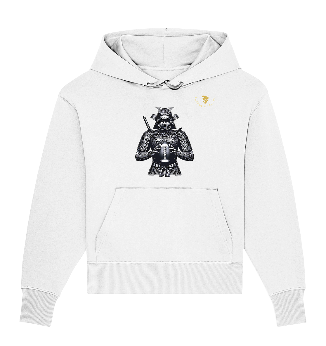 Samurai Football Spieler Oversize Hoodie - Organic Oversize Hoodie