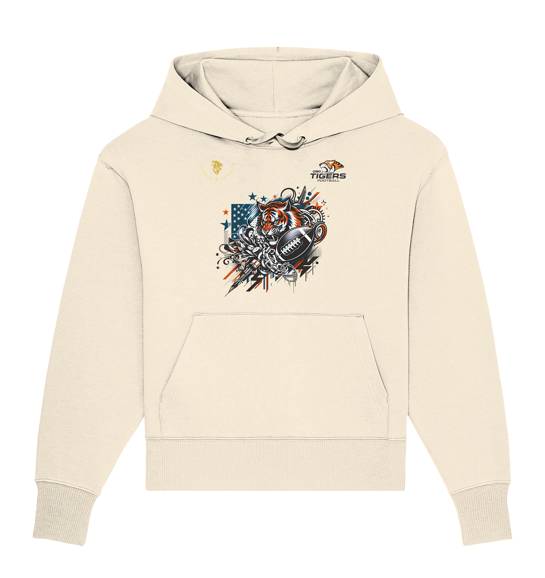 OSC TIGERS - Graffiti Tiger - Organic Oversize Hoodie