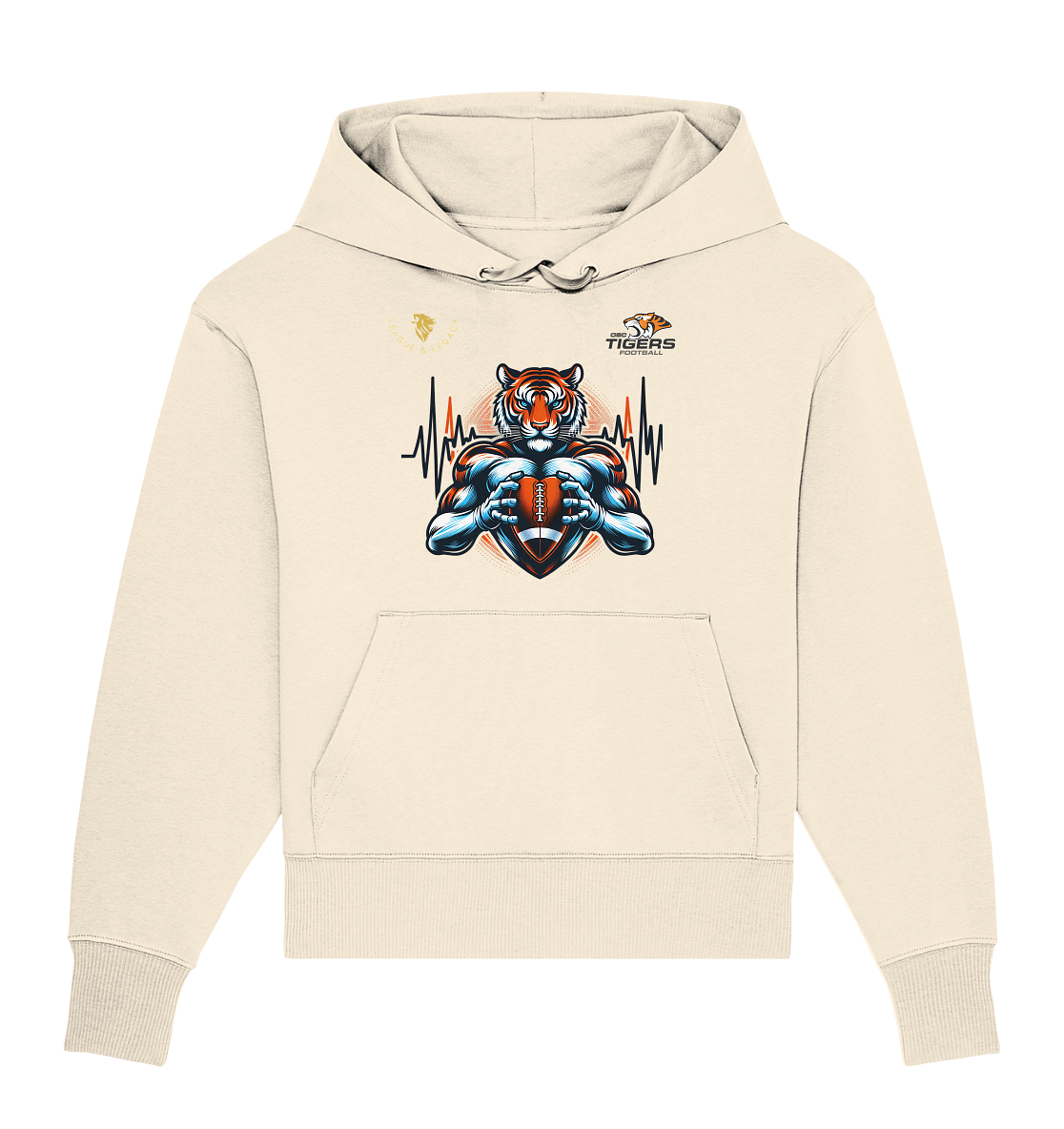 OSC Tigers - Herzschlag Tiger - Organic Oversize Hoodie