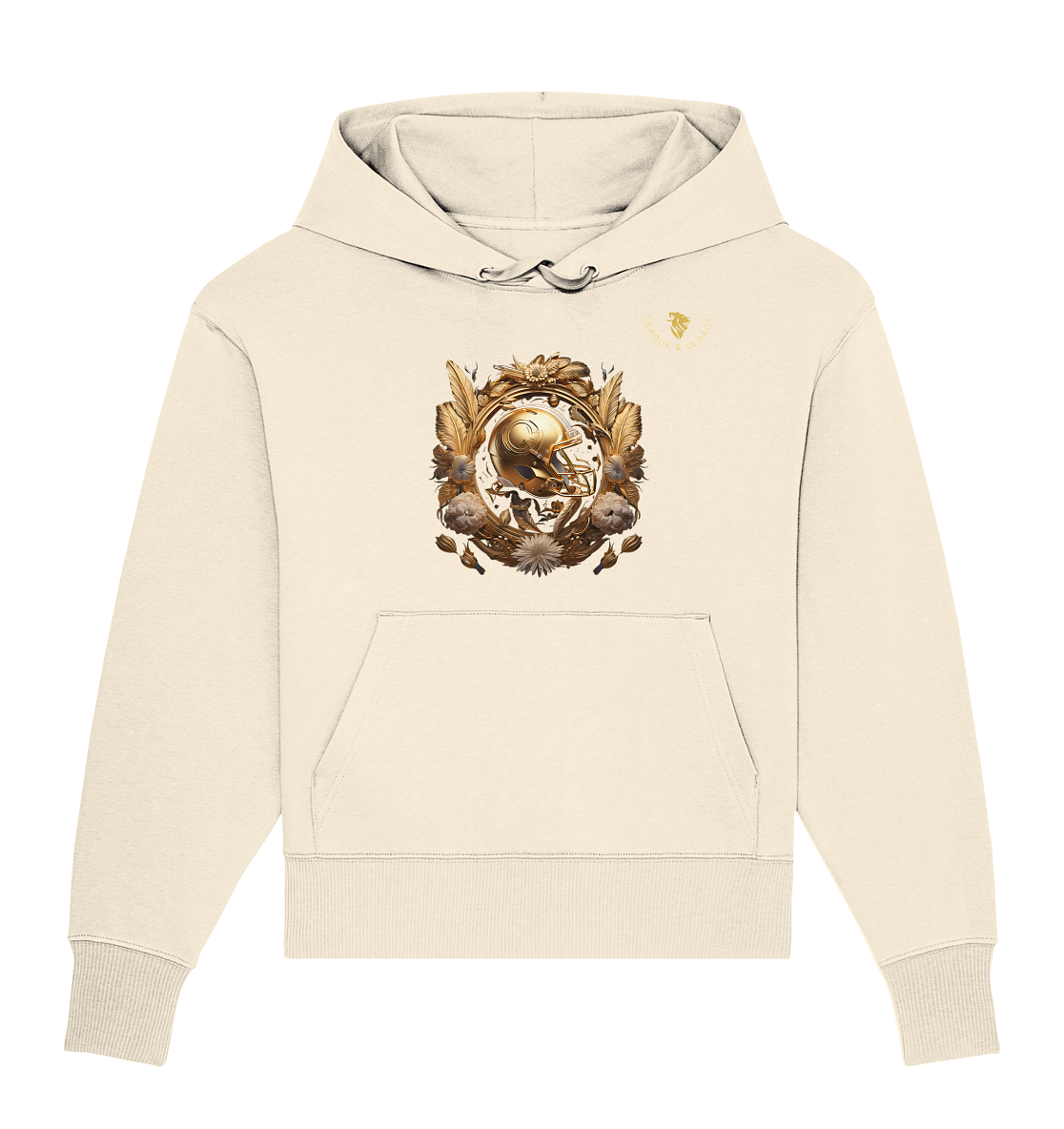 Gold Helm mit Boho Oversize Hoodie - Organic Oversize Hoodie