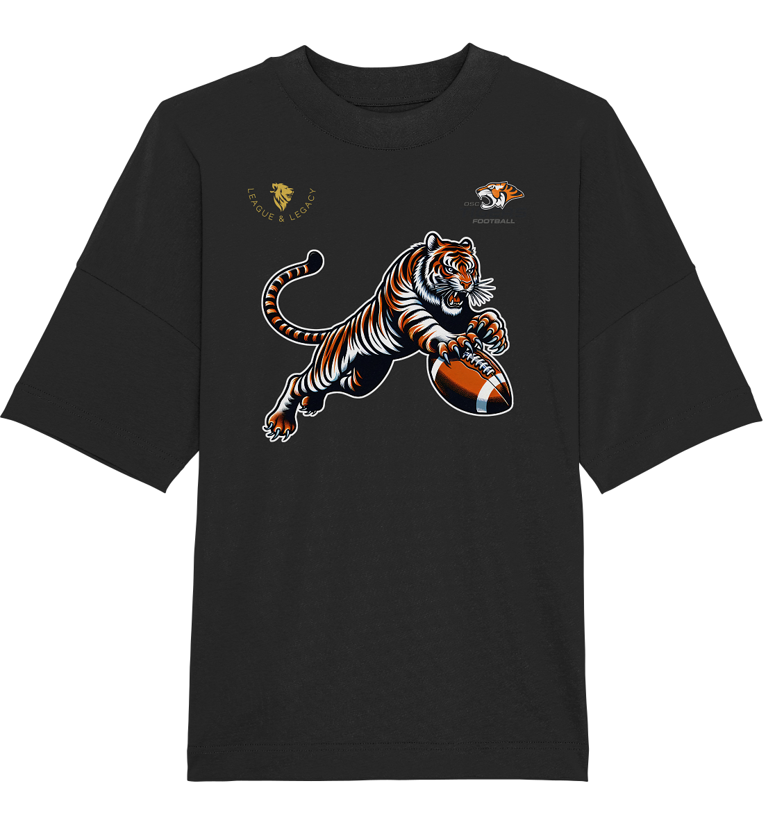 OSC TIGERS - Springender Tiger - Organic Oversize Shirt