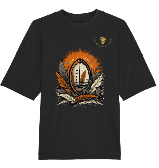 Football with Feathers Oversize Shirt - Organic Oversize Shirt