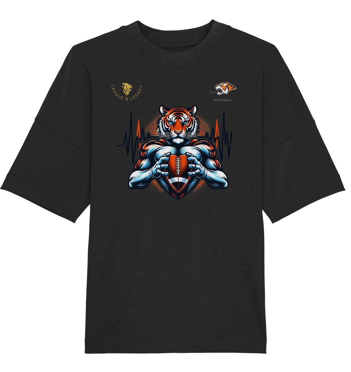 OSC Tigers - Herzschlag Tiger - Organic Oversize Shirt