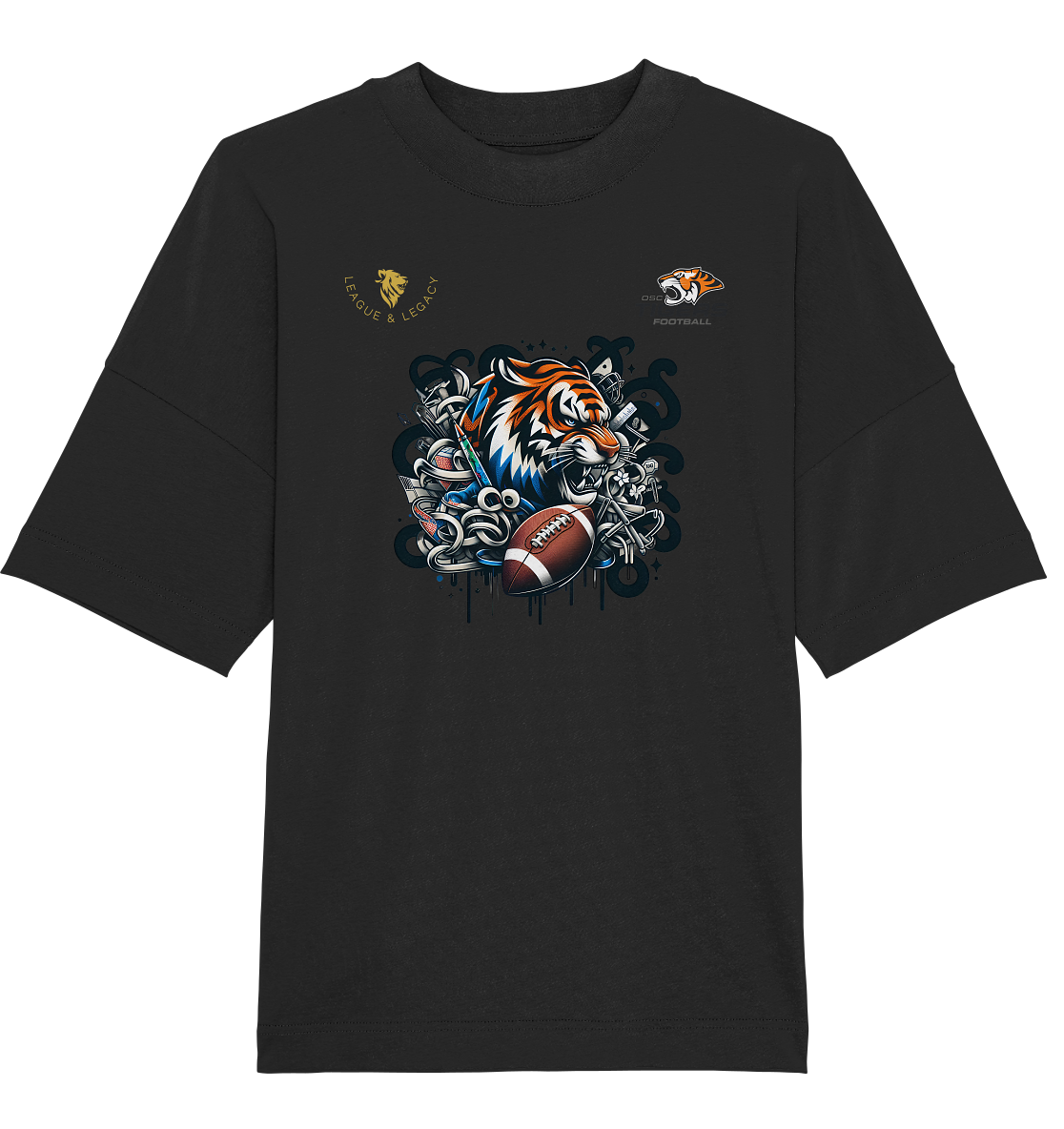 OSC TIGERS - Wild Graffity Tiger - Organic Oversize Shirt