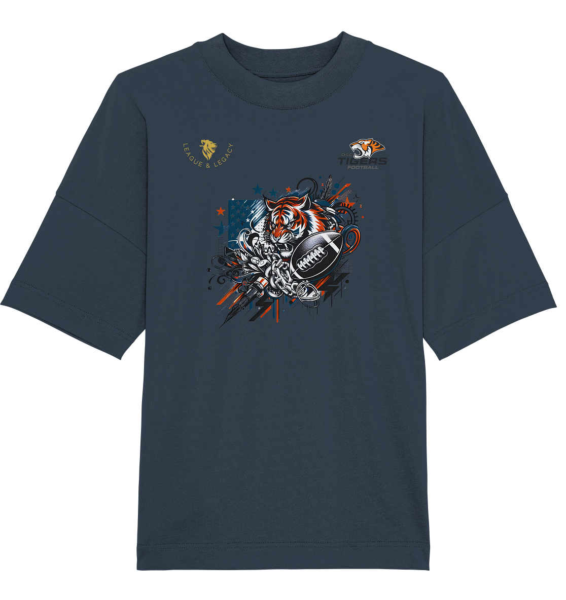 OSC TIGERS - Graffiti Tiger - Organic Oversize Shirt