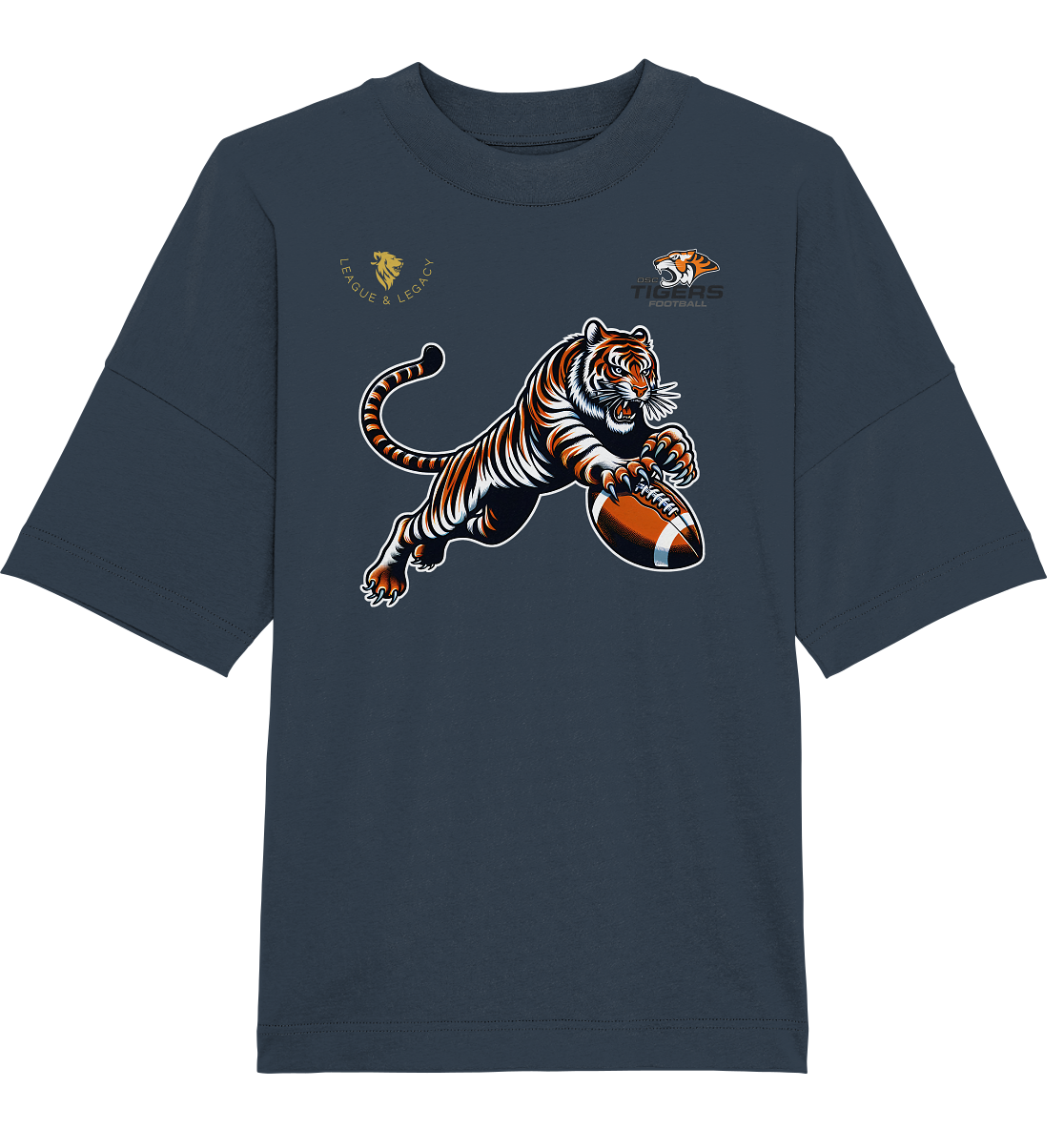 OSC TIGERS - Springender Tiger - Organic Oversize Shirt