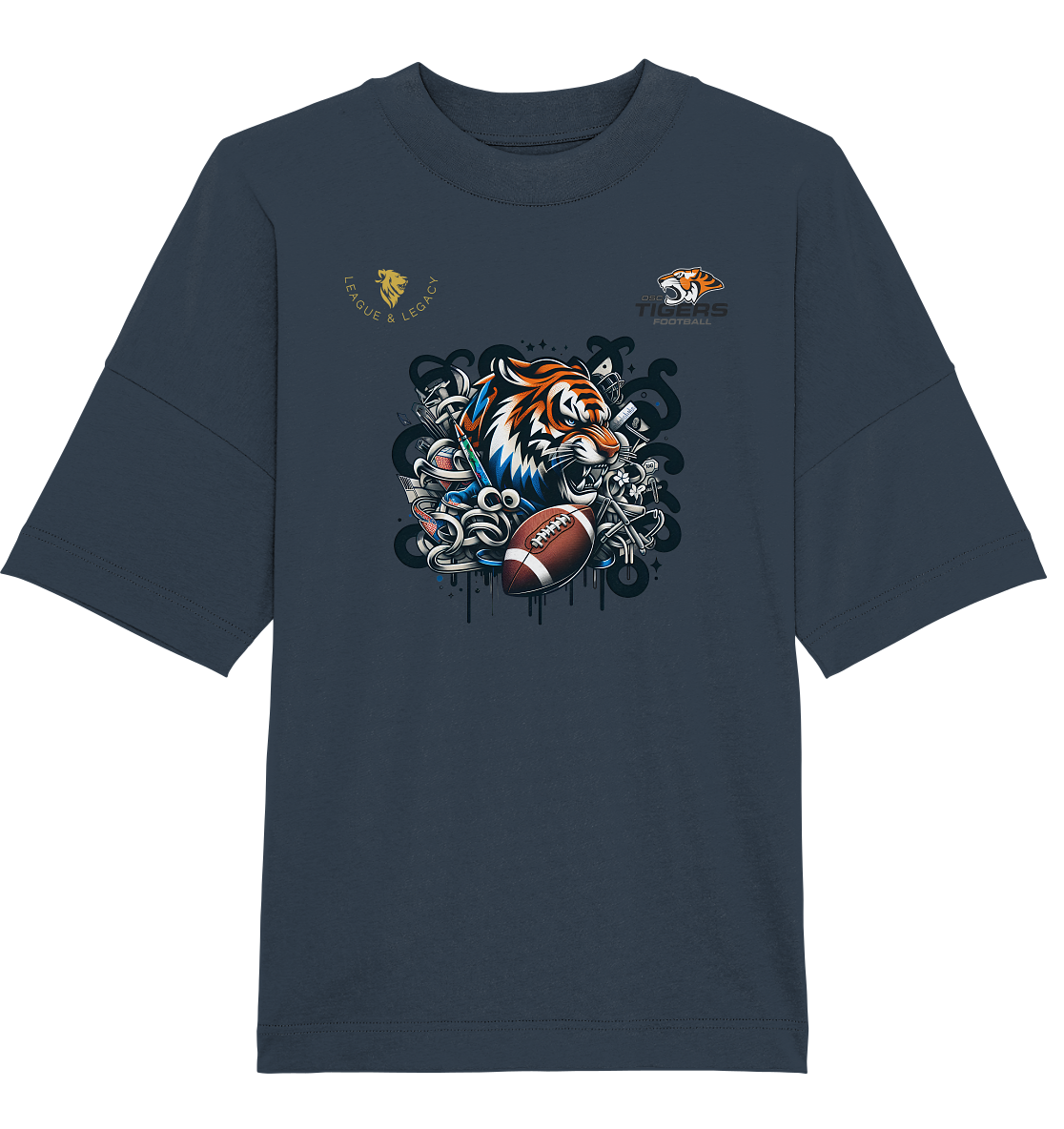 OSC TIGERS - Wild Graffity Tiger - Organic Oversize Shirt