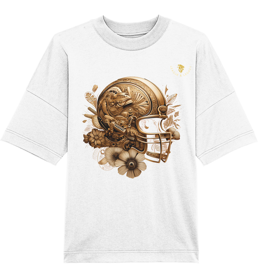 Goldener Football Helm - Organic Oversize Shirt