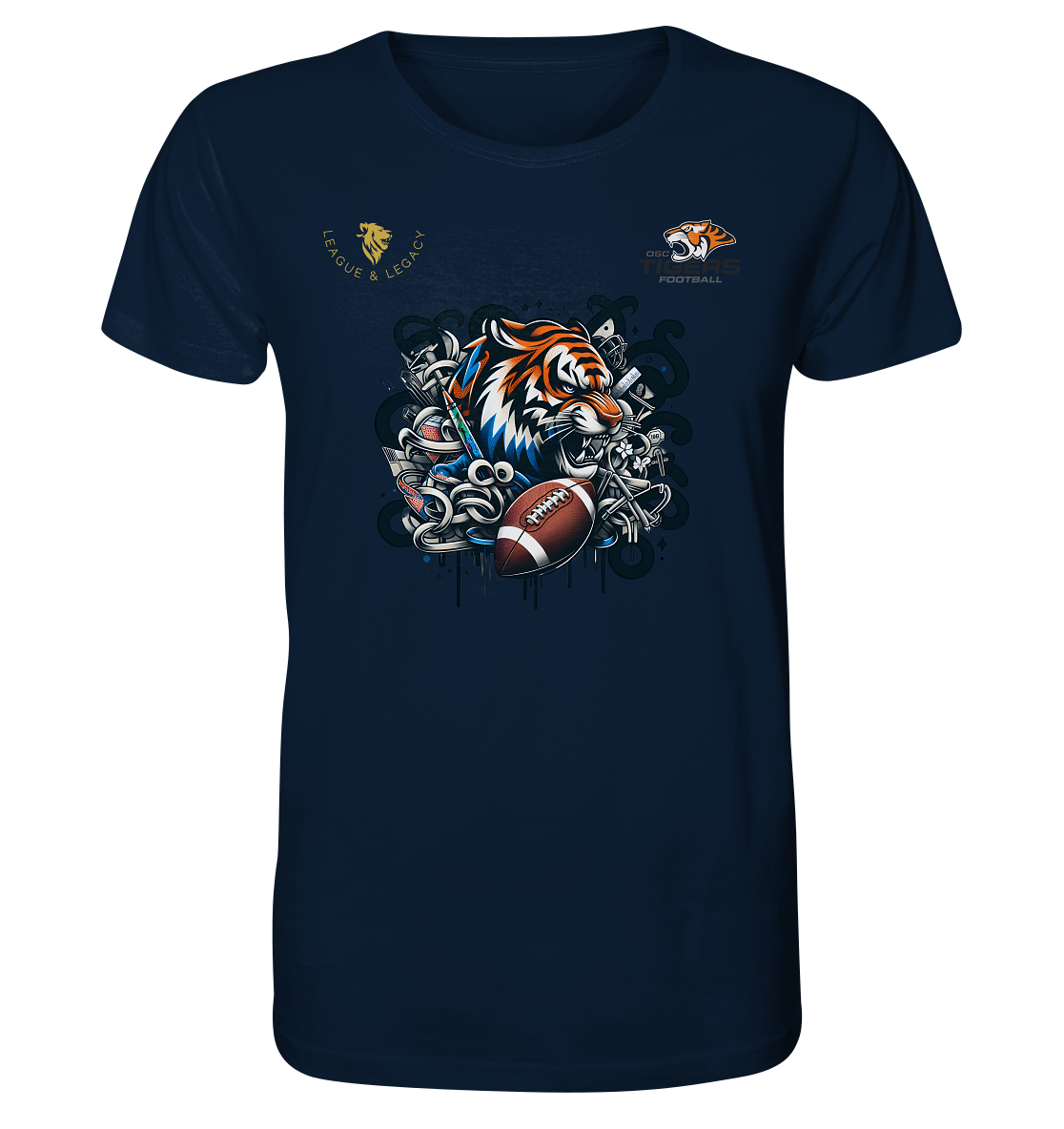 OSC TIGERS - Wild Graffity Tiger - Organic Shirt