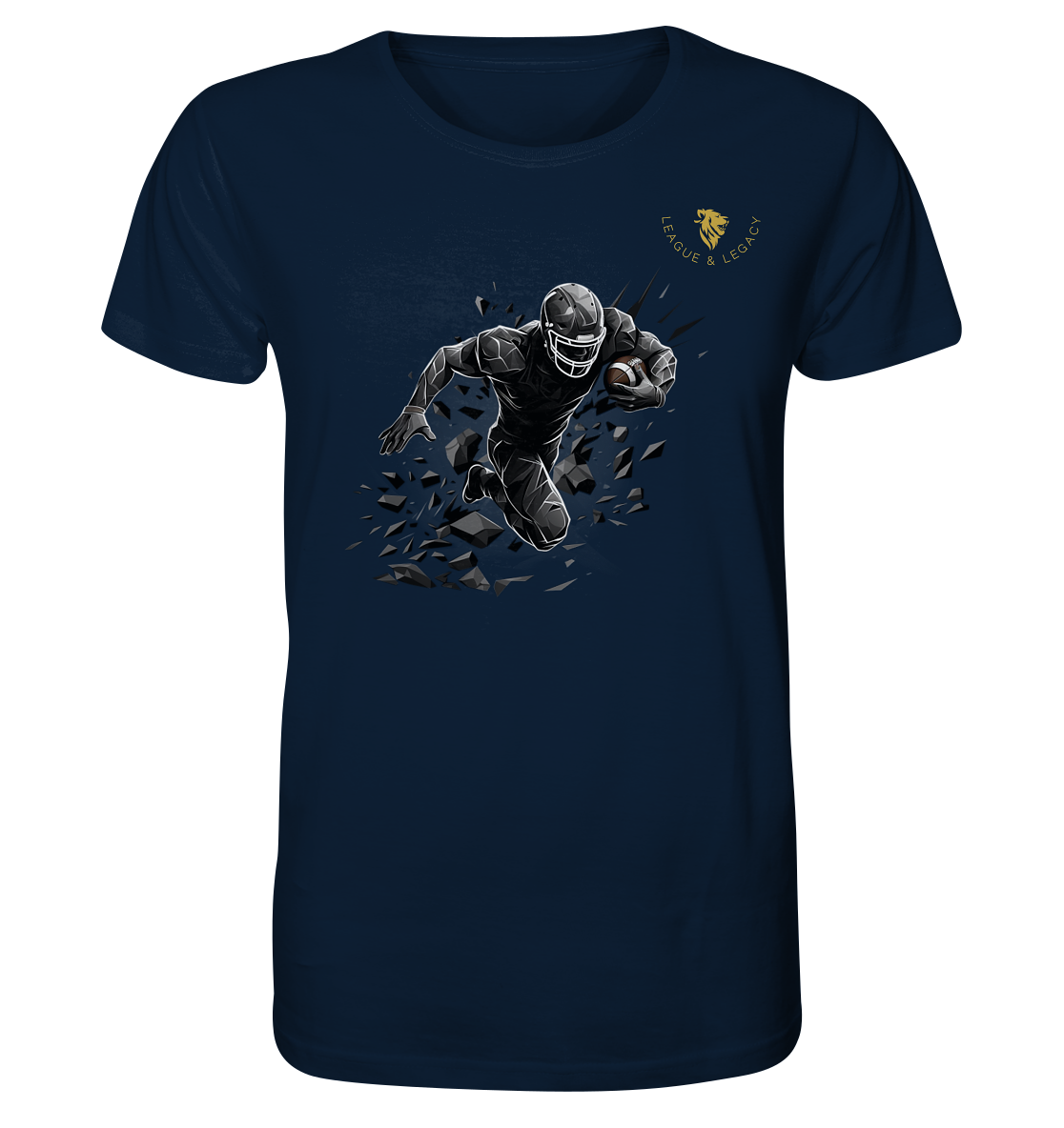 Football Player in Action - Organic Shirt