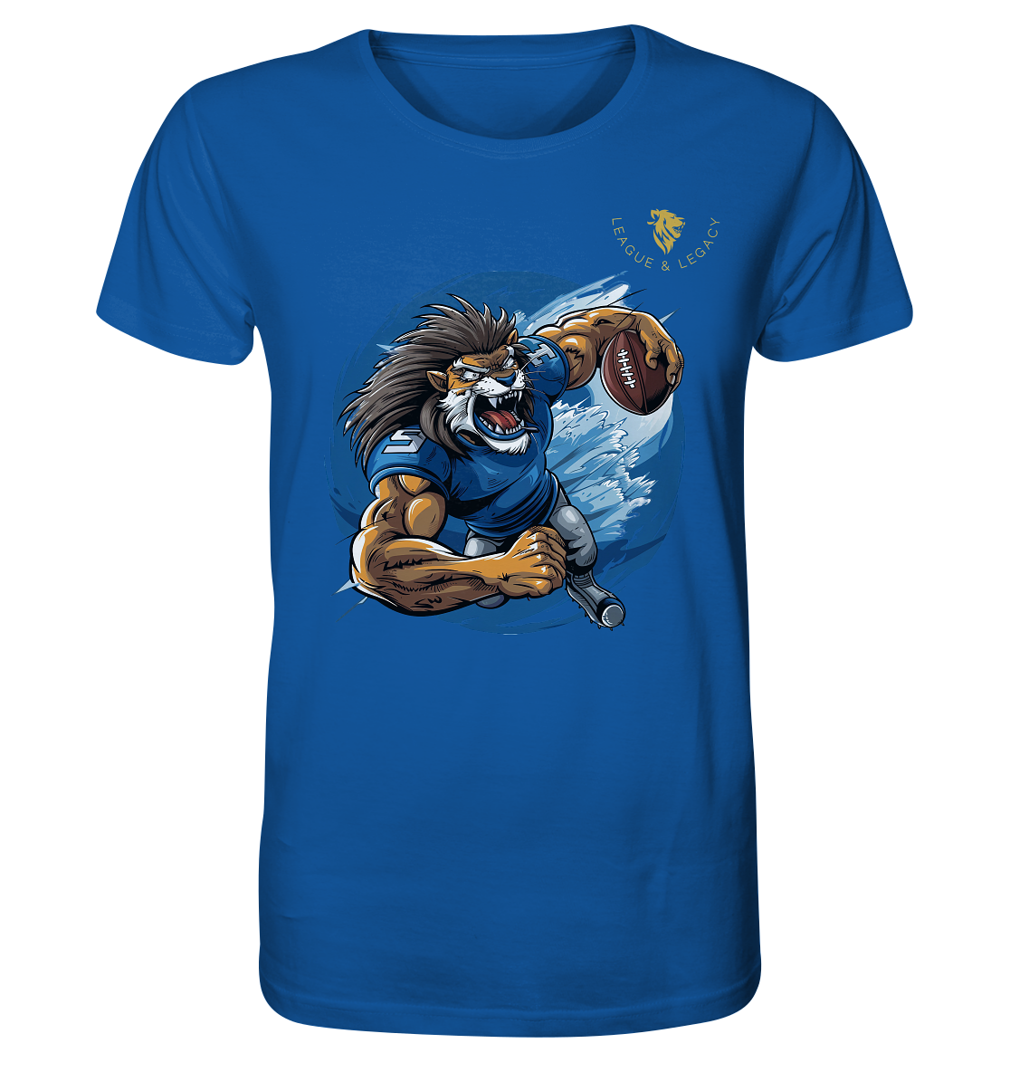 Comic Football Lion - Organic Shirt