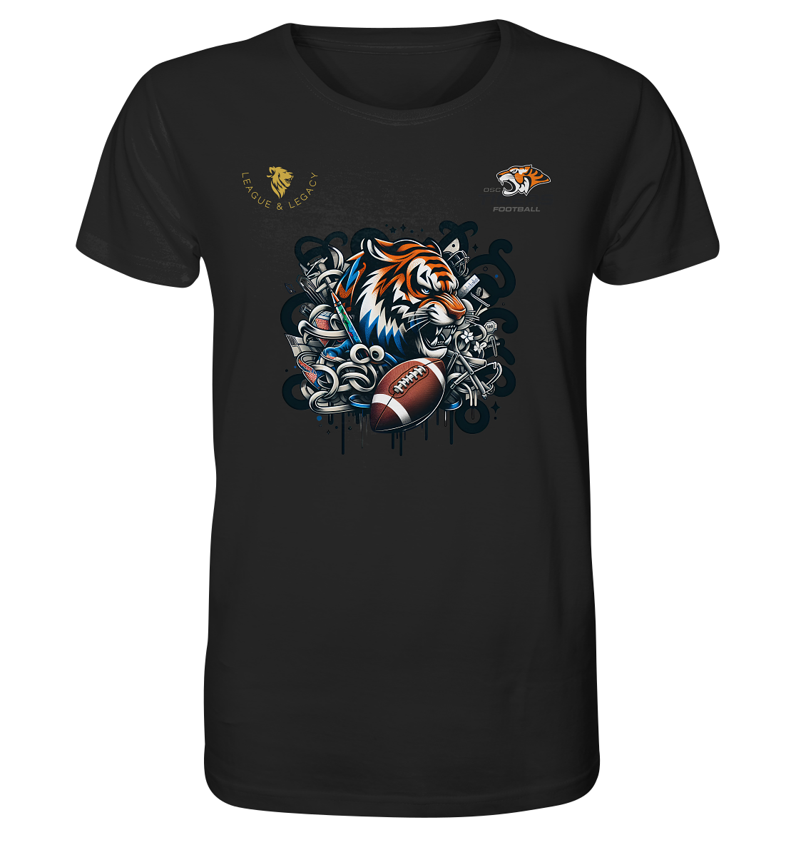 OSC TIGERS - Wild Graffity Tiger - Organic Shirt