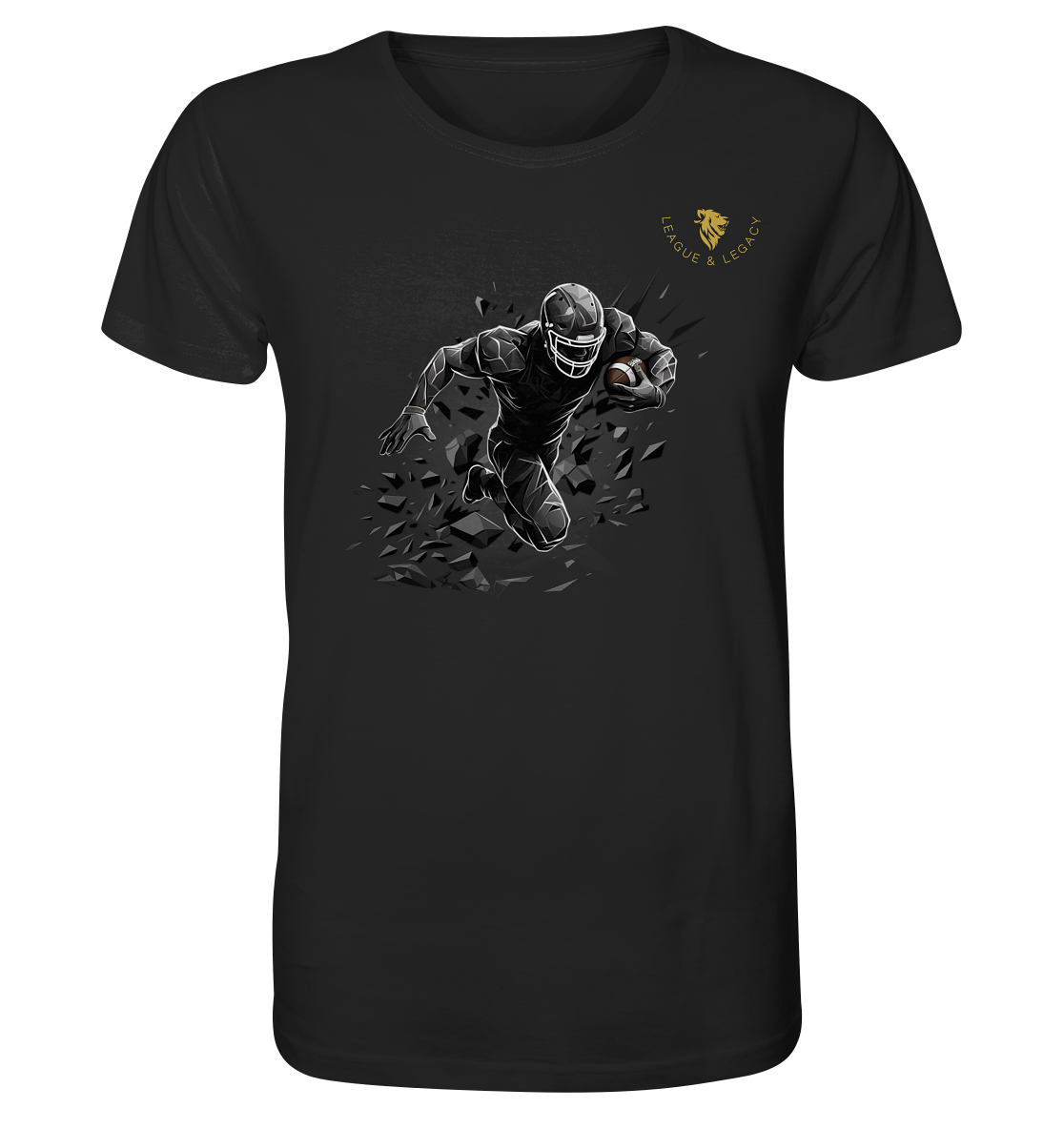 Football Player in Action - Organic Shirt