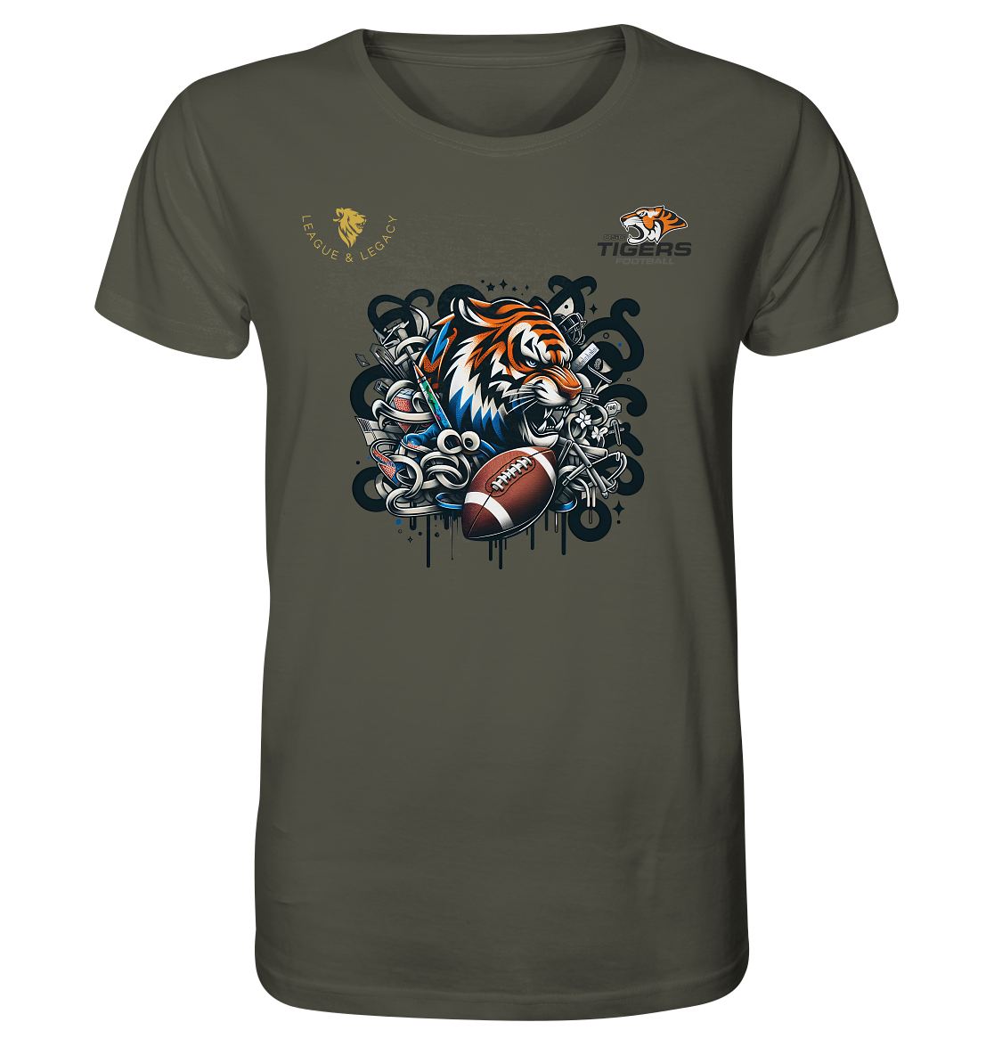 OSC TIGERS - Wild Graffity Tiger - Organic Shirt