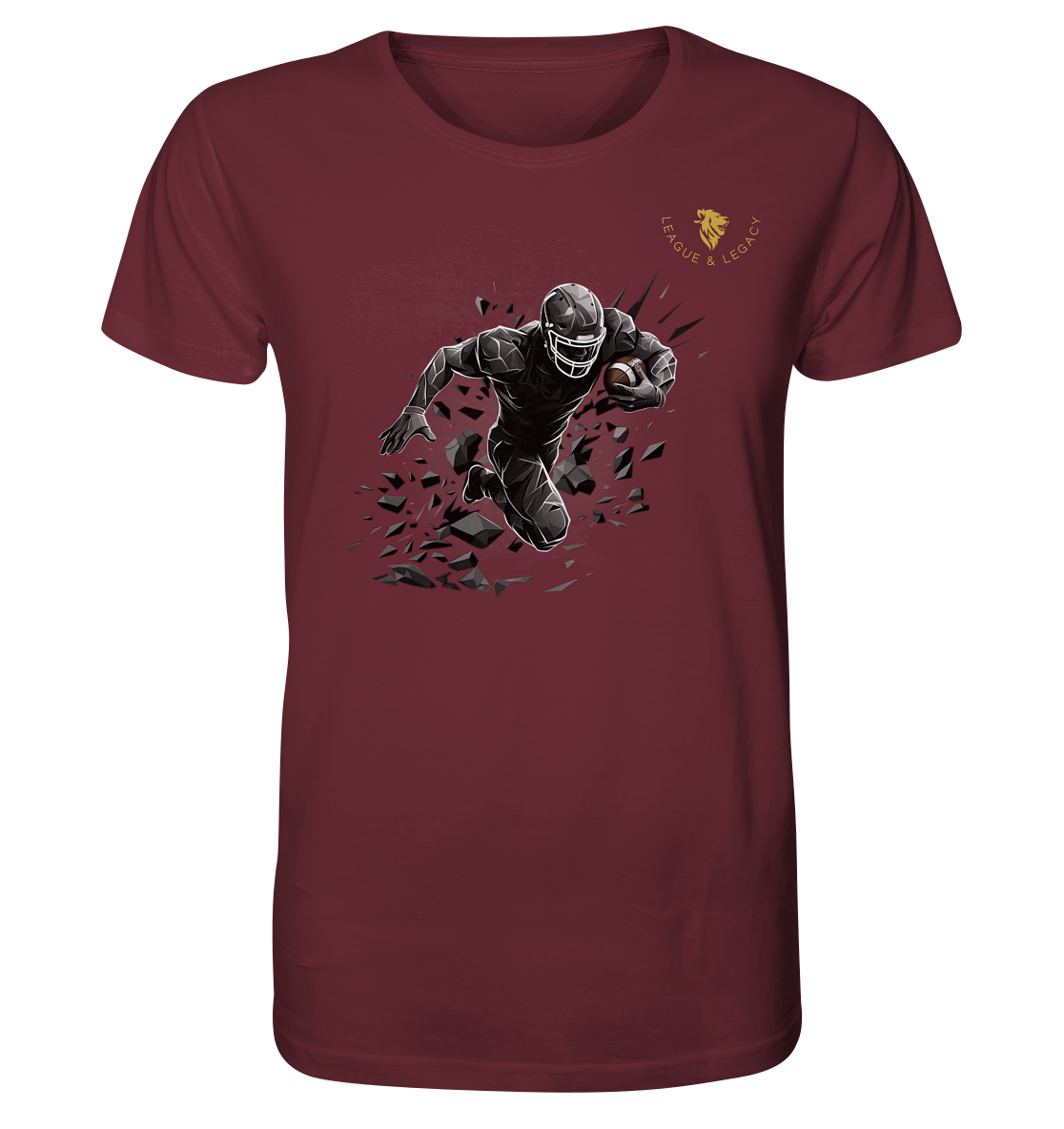 Football Player in Action - Organic Shirt