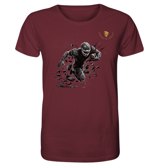 Football Player in Action - Organic Shirt