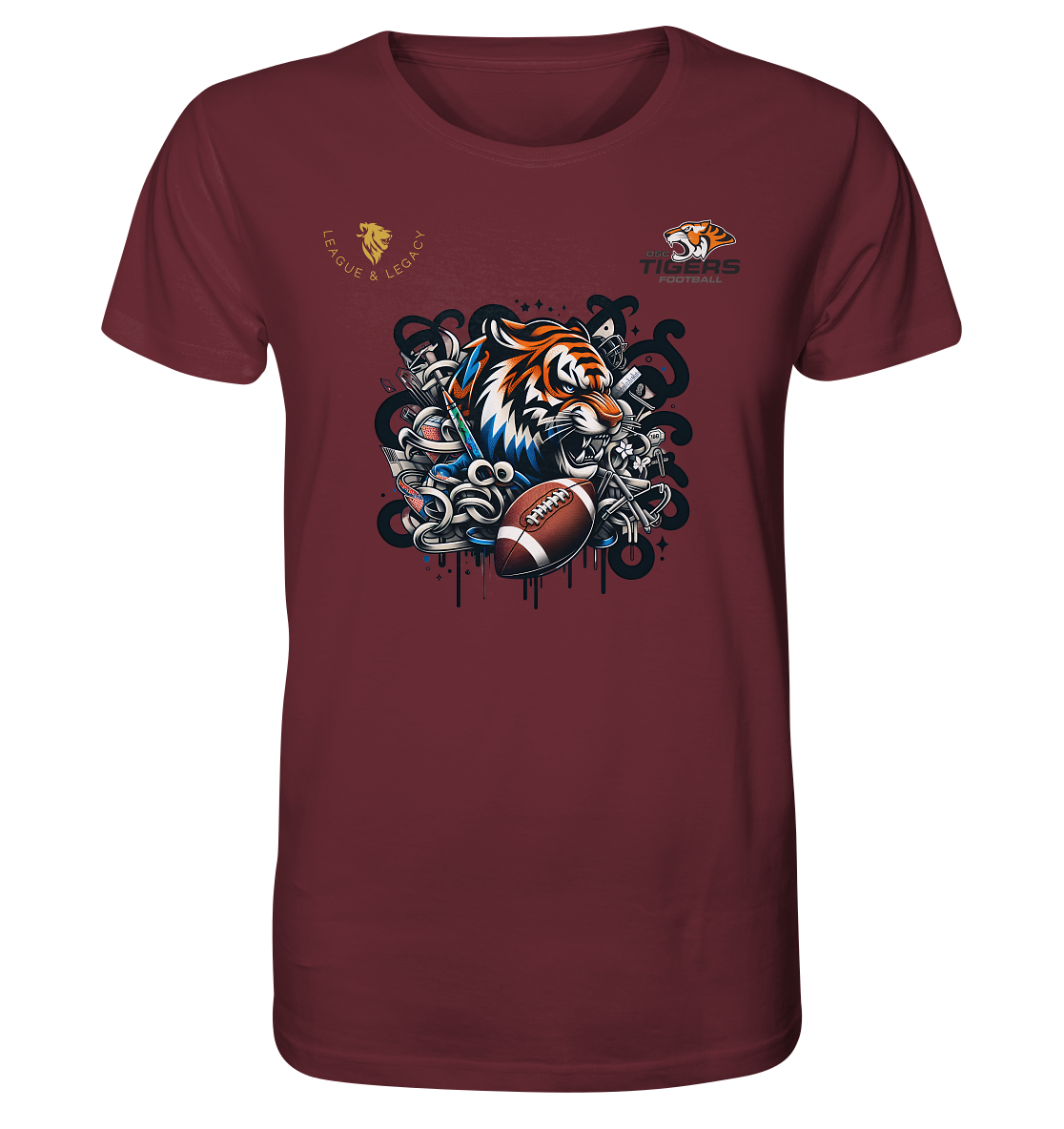 OSC TIGERS - Wild Graffity Tiger - Organic Shirt