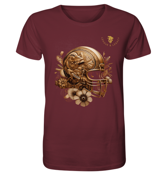 Goldener Football Helm - Organic Shirt