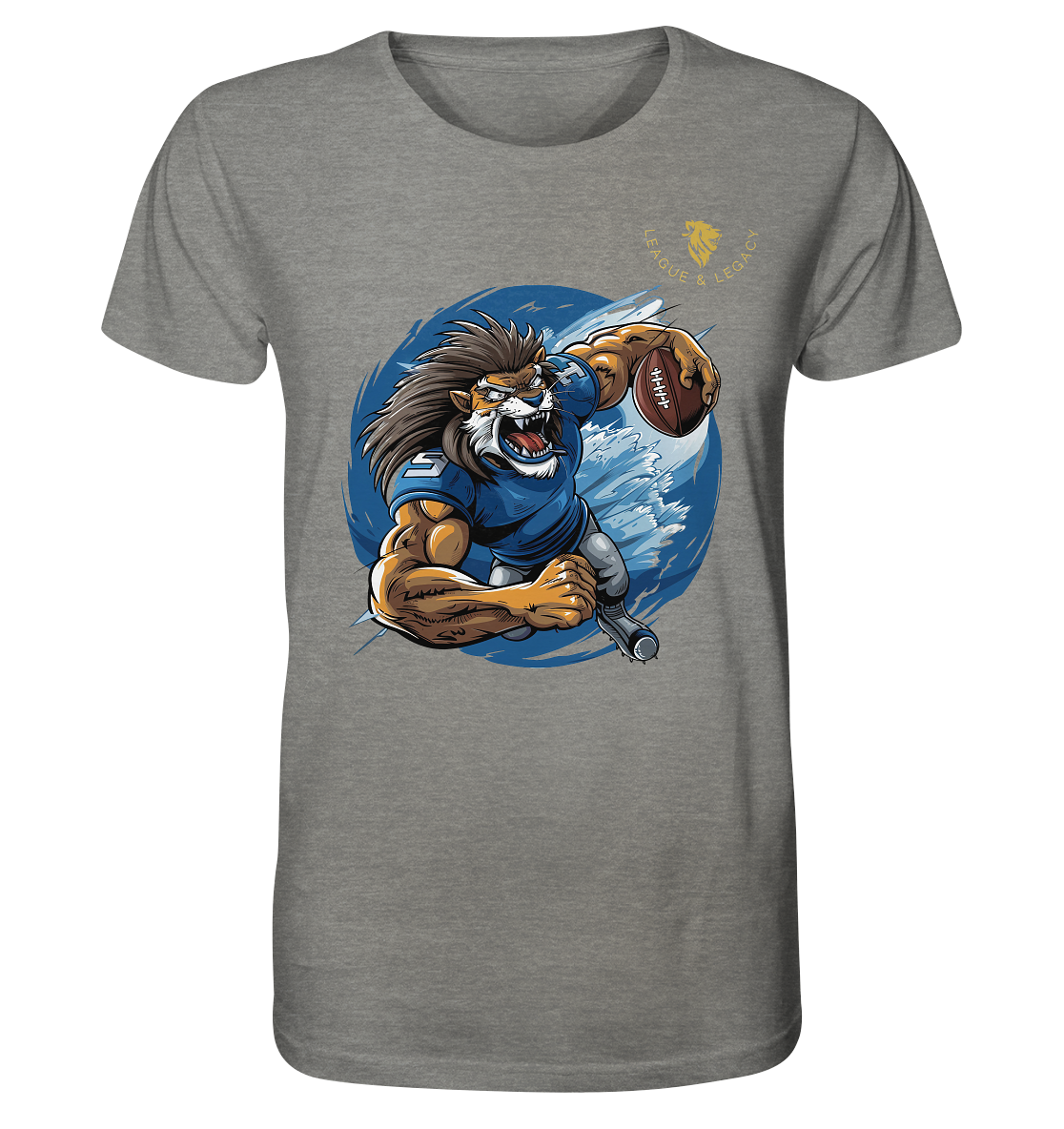 Comic Football Lion - Organic Shirt