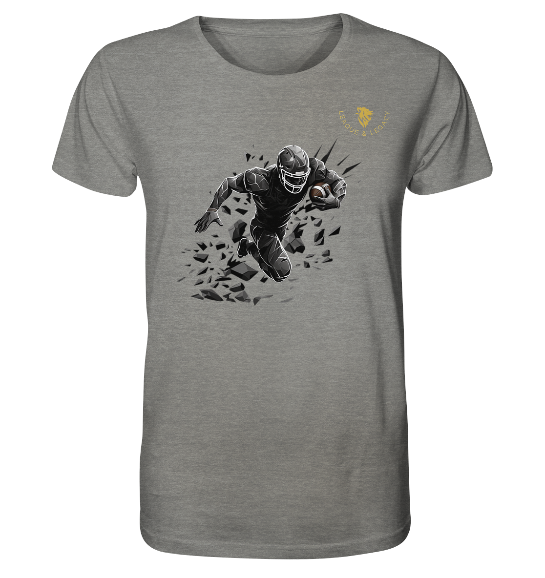 Football Player in Action - Organic Shirt